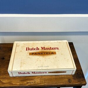 Dutch Masters Panetela 50 Fine Cigar Box Empty Vintage Used